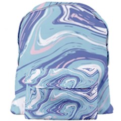 Blue Vivid Marble Pattern 9 Giant Full Print Backpack by goljakoff