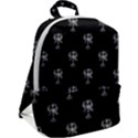 Ancient Greek Artwork Motif Pattern Zip Up Backpack View2