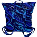 Blue Vivid Marble Pattern 16 Buckle Up Backpack View3