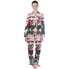 Trump Nope Satin Long Sleeve Pajamas Set by goljakoff