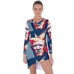 Trump2 Asymmetric Cut-out Shift Dress by goljakoff