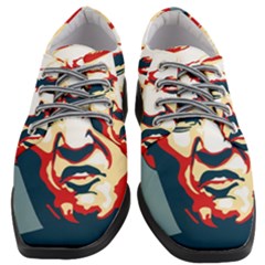 Trump Pop Art Women Heeled Oxford Shoes by goljakoff