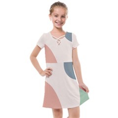 Abstract Shapes  Kids  Cross Web Dress by Sobalvarro