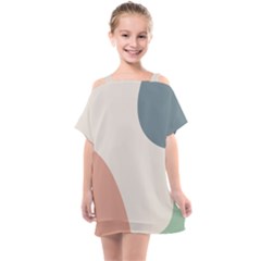 Abstract Shapes  Kids  One Piece Chiffon Dress by Sobalvarro