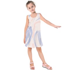 Marble Stains  Kids  Sleeveless Dress by Sobalvarro