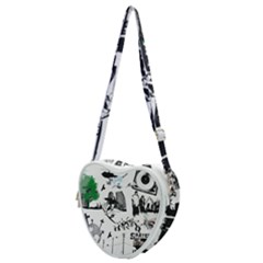 Skater-underground Heart Shoulder Bag by PollyParadise