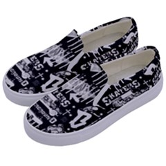 Skater-underground2 Kids  Canvas Slip Ons by PollyParadise