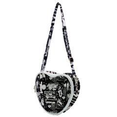 Skater-underground2 Heart Shoulder Bag by PollyParadise