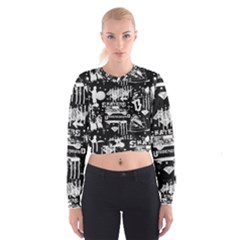 Skater-underground2 Cropped Sweatshirt by PollyParadise