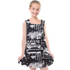 Skater-underground2 Kids  Cross Back Dress by PollyParadise