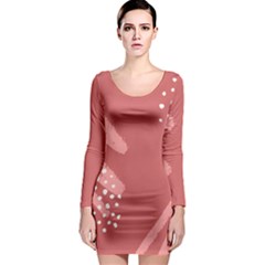 Terracota  Long Sleeve Bodycon Dress by Sobalvarro