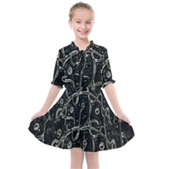 Abstract Surface Artwork Kids  All Frills Chiffon Dress by dflcprintsclothing