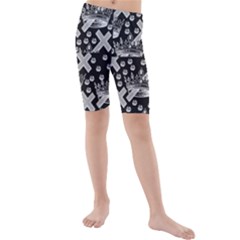 Royalcrown Kids  Mid Length Swim Shorts by PollyParadise