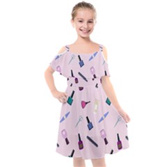 Accessories For Manicure Kids  Cut Out Shoulders Chiffon Dress by SychEva