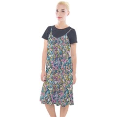 Multicolored Watercolor Stones Camis Fishtail Dress by SychEva