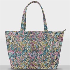 Multicolored Watercolor Stones Back Pocket Shoulder Bag  by SychEva