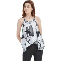 Skaterunderground Flowy Camisole Tank Top by PollyParadise