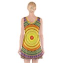 Neon Calliope Kaleidoscope Mandala V-Neck Sleeveless Dress View2