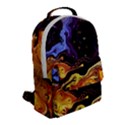 Nebula Starry Night Skies Abstract Art Flap Pocket Backpack (Small) View2