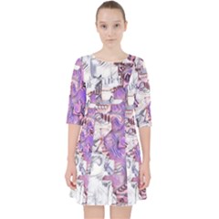 Blooming Lilacs Spring Garden Abstract Pocket Dress by CrypticFragmentsDesign