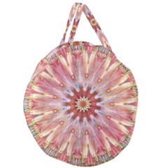 Pink Beauty 1 Giant Round Zipper Tote by LW41021