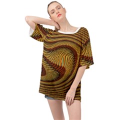 Golden Sands Oversized Chiffon Top by LW41021