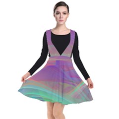 Color Winds Plunge Pinafore Dress by LW41021