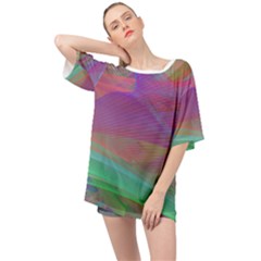 Color Winds Oversized Chiffon Top by LW41021