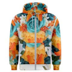 Spring Flowers Men s Zipper Hoodie by LW41021