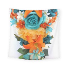 Spring Flowers Square Tapestry (small) by LW41021