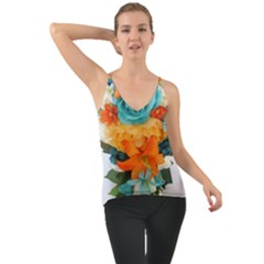 Spring Flowers Chiffon Cami by LW41021