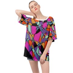 Abstract  Oversized Chiffon Top by LW41021