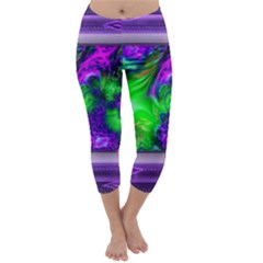 Feathery Winds Capri Winter Leggings  by LW41021