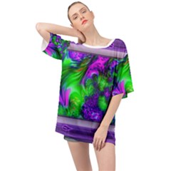 Feathery Winds Oversized Chiffon Top by LW41021