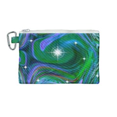 Night Sky Canvas Cosmetic Bag (medium) by LW41021