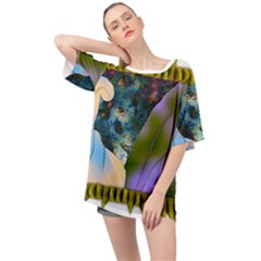 Jungle Lion Oversized Chiffon Top by LW41021