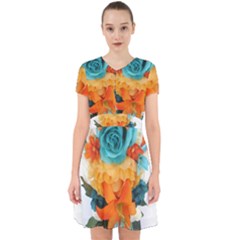 Spring Flowers Adorable In Chiffon Dress by LW41021