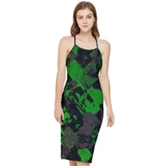 Cyber Camo Bodycon Cross Back Summer Dress by MRNStudios