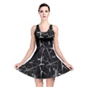 Black And White Splatter Abstract Print Reversible Skater Dress View1