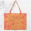 Orange/Yellow Line Pattern Medium Tote Bag View1