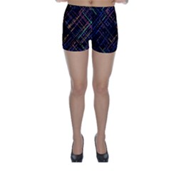 Criss-cross Pattern (multi-colored) Skinny Shorts by LyleHatchDesign