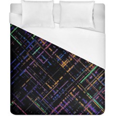 Criss-cross Pattern (multi-colored) Duvet Cover (california King Size) by LyleHatchDesign