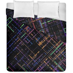 Criss-cross Pattern (multi-colored) Duvet Cover Double Side (california King Size) by LyleHatchDesign