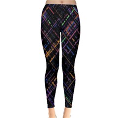 Criss-cross Pattern (multi-colored) Inside Out Leggings by LyleHatchDesign