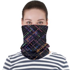 Criss-cross Pattern (multi-colored) Face Seamless Bandana (adult) by LyleHatchDesign