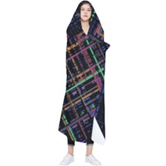 Criss-cross Pattern (multi-colored) Wearable Blanket by LyleHatchDesign