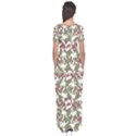 Multicolored Texture Print Pattern Short Sleeve Maxi Dress View2