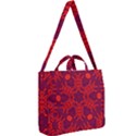 Red Rose Square Shoulder Tote Bag View2