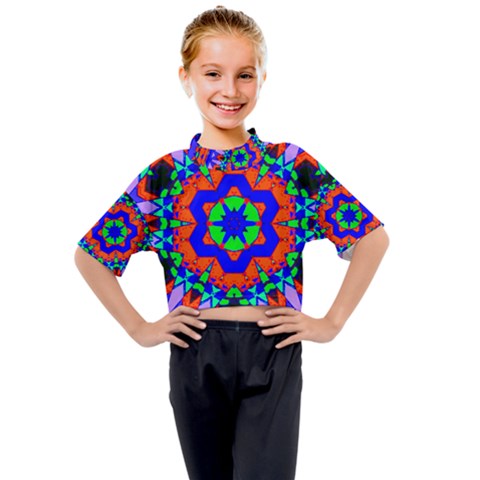 Excite Kids Mock Neck Tee by LW323