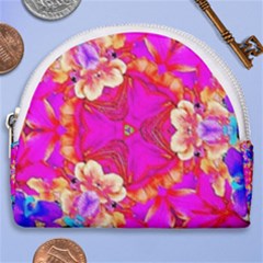 Pink Beauty Horseshoe Style Canvas Pouch by LW323